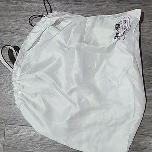 Coach crossbody or shoulder white leather purse